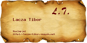 Lacza Tibor névjegykártya